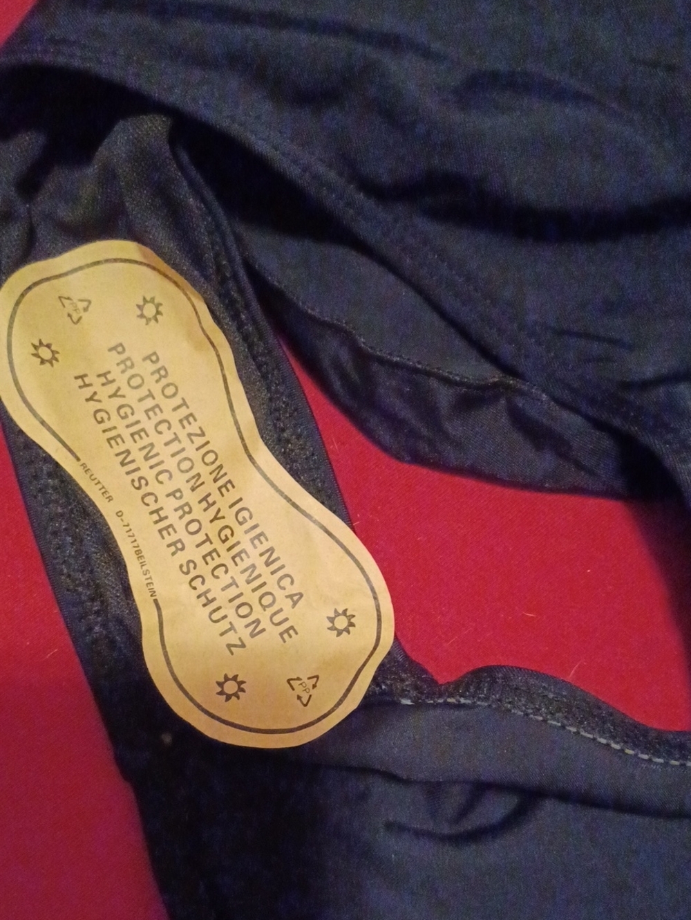 > Black One Piece Swimsuit With Tummy Control And Gold Decor Size Large - Picture 9 of 11